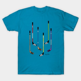 Colorful Hockey Sticks T-Shirt